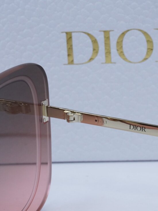 Dior ULTRADIOR SU B0F2 Square Sunglasses - Gold\\Brown main image 2